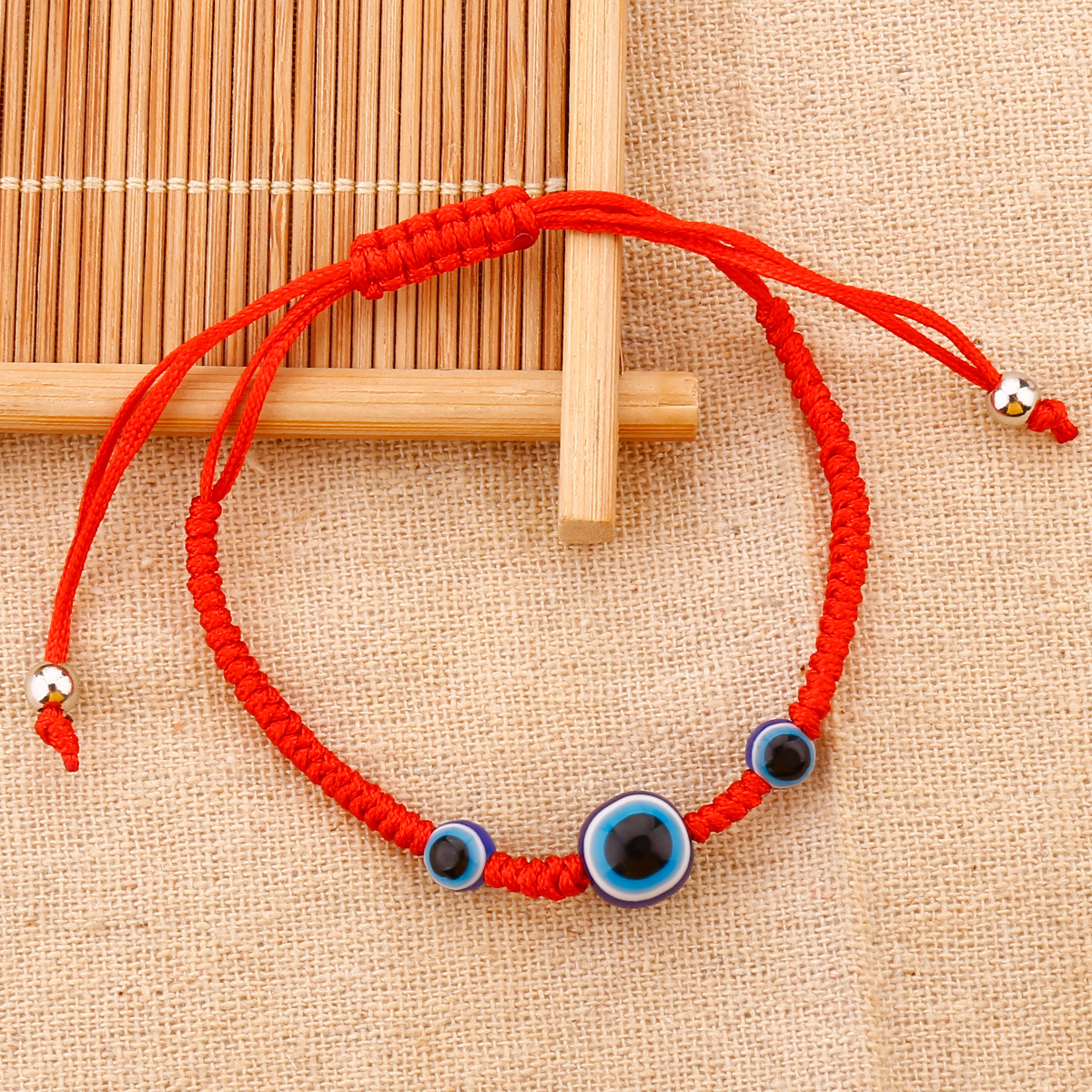Red Bracelet Ladies Devil Eye Red Knot String Bracelet - Temu
