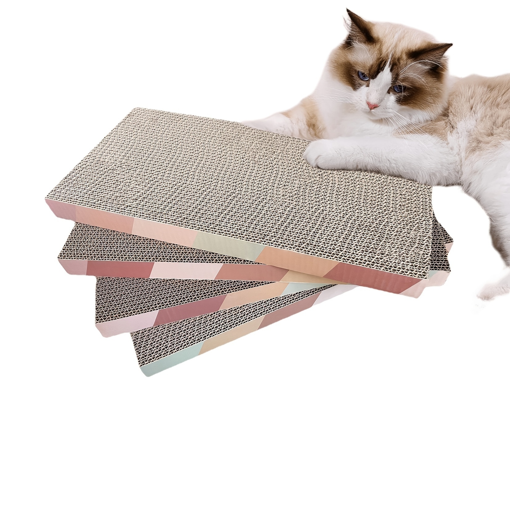 Multi Shaped Cat Scratching Mat Cat Interactive Toys - Temu