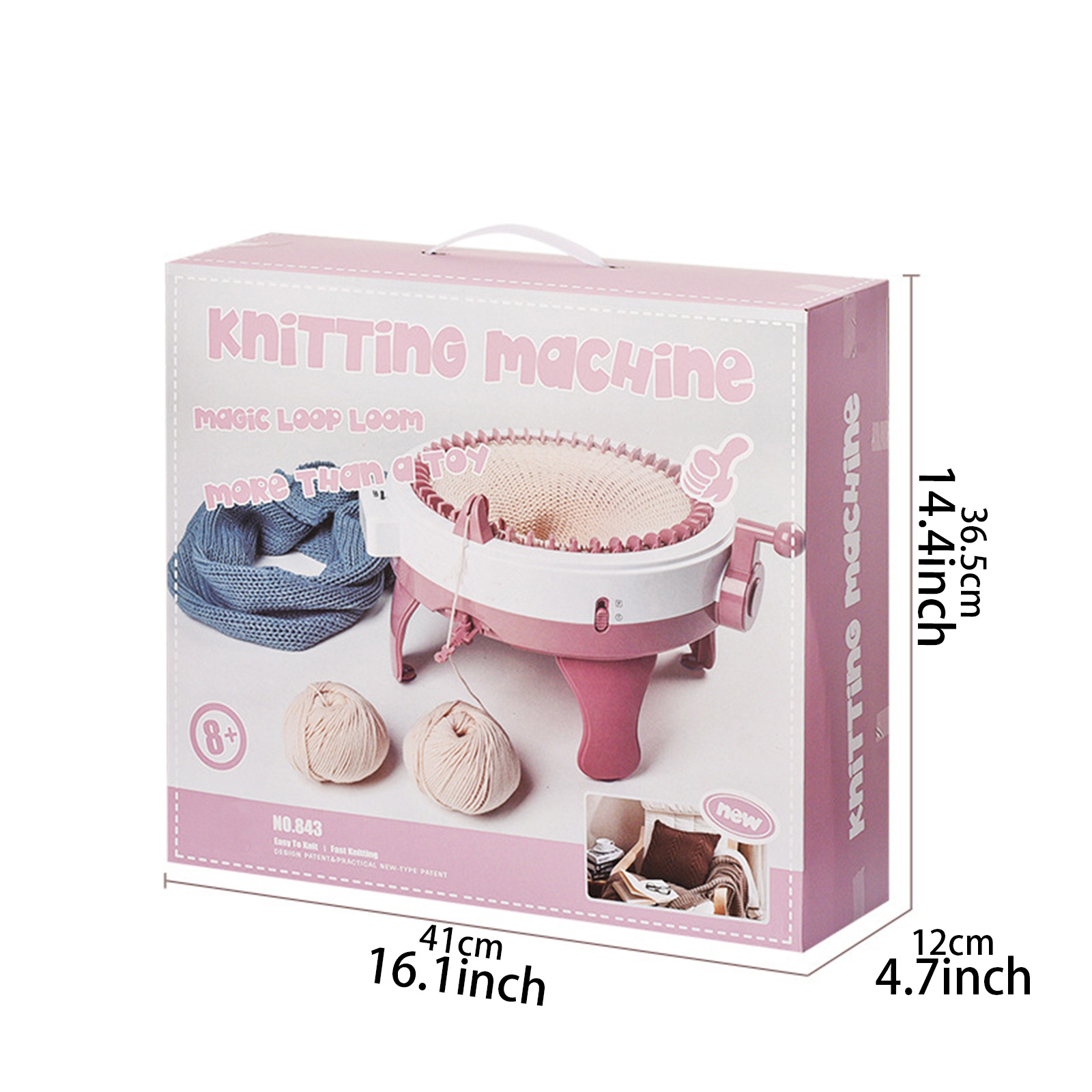 Sentro Knitting Machine 48 Needles Round Loom Knitting Rotating Or