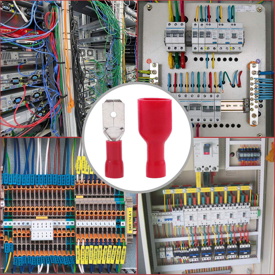 20 Pairs Of 6 3mm Pvc Connectors Wire Connectors Wire Terminals ...