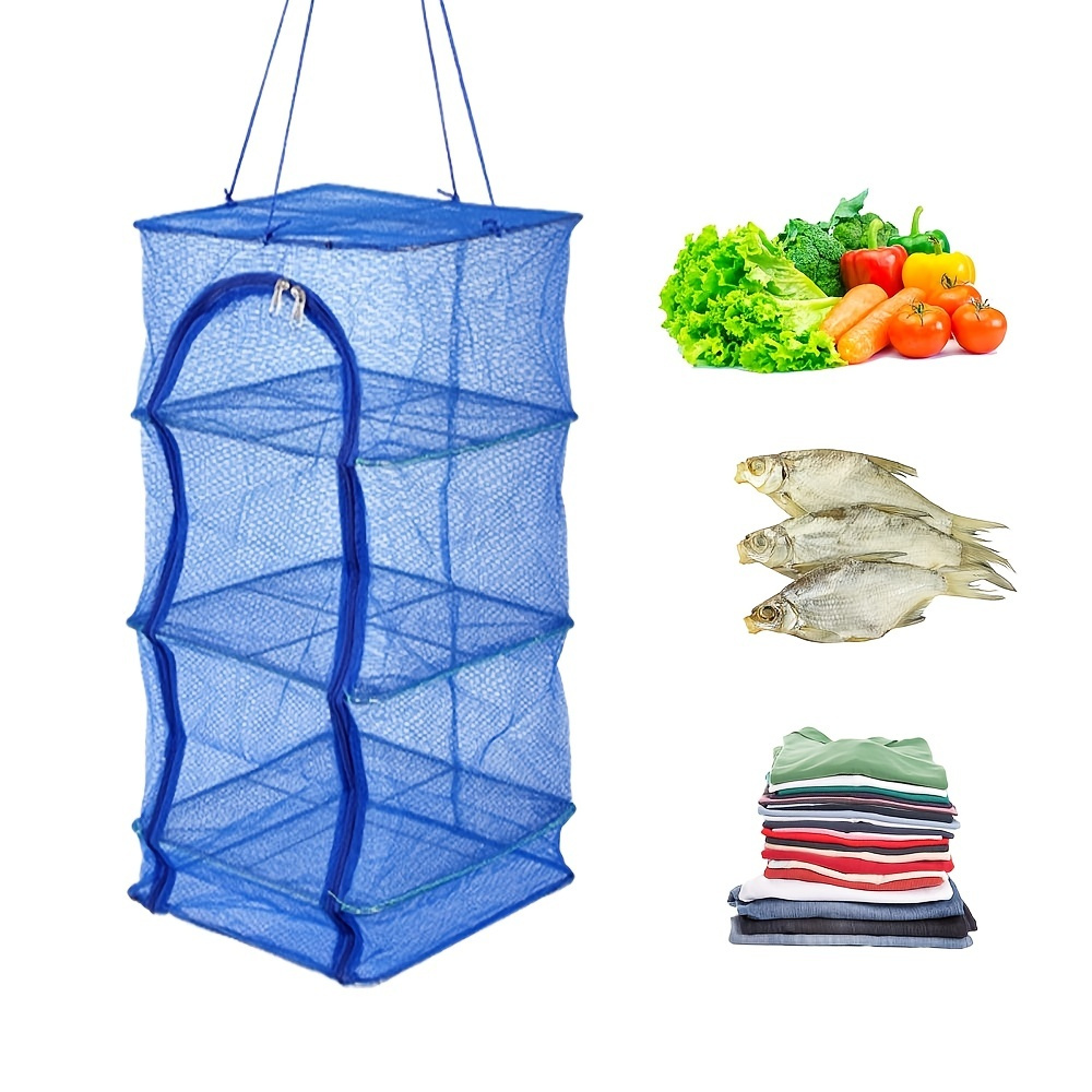 1pc Floating Fish Protection Net, Quick-drying Folding Fish Cage, Bold  Braided Fish Basket For Sea Fishing