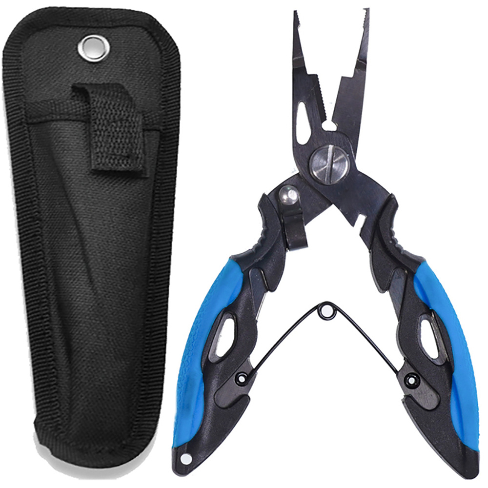 Fishing Plier With PVC Handle Fisherman Plier Stainless Steel Fishing Tool  Resistant Hand Manual Tool Durable Fisherman Pliers Stainless Steel  Fisherman Pliers Multitool 