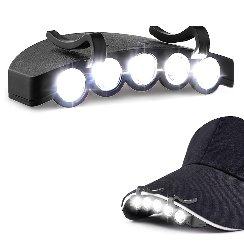 Rechargeable Baseball Cap LED Headlight with USB Cable and Battery, Suitable for Outdoor Camping Night Fishing, Mountain Climbing, Night Riding Hiking - 1