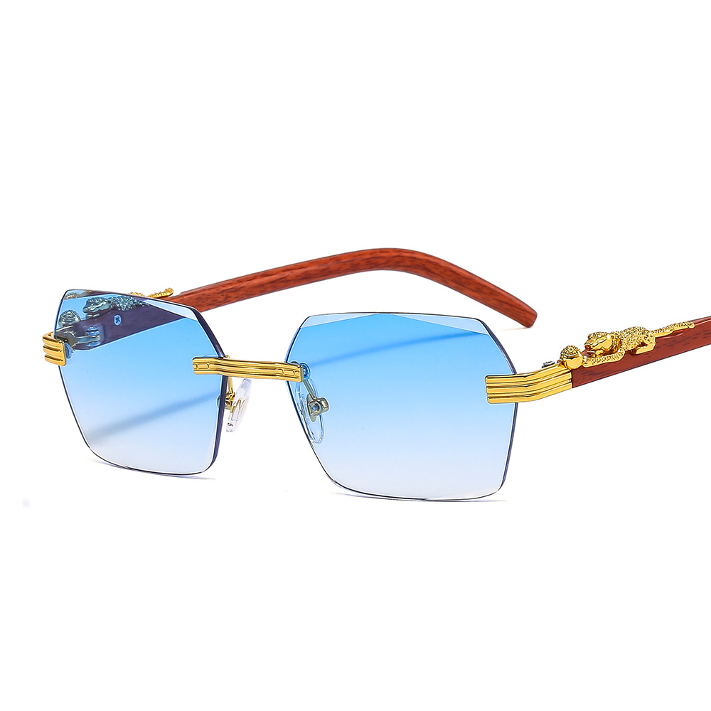 Casual Rimless Small Square Sunglasses