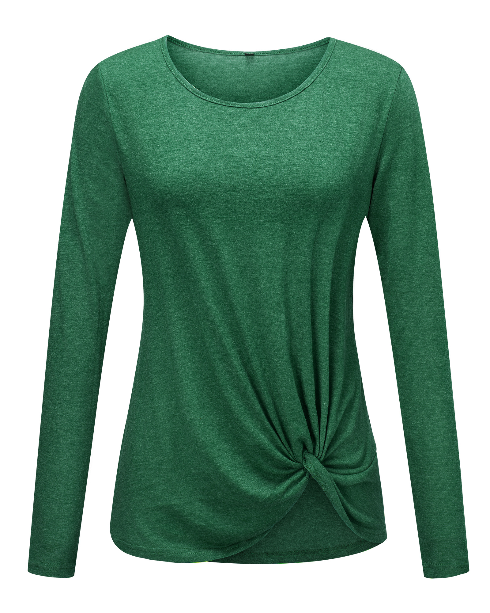 LONG SLEEVE HIGH NECK TOP WITH FRONT KNOT CARTOUCHE KINGDOM
