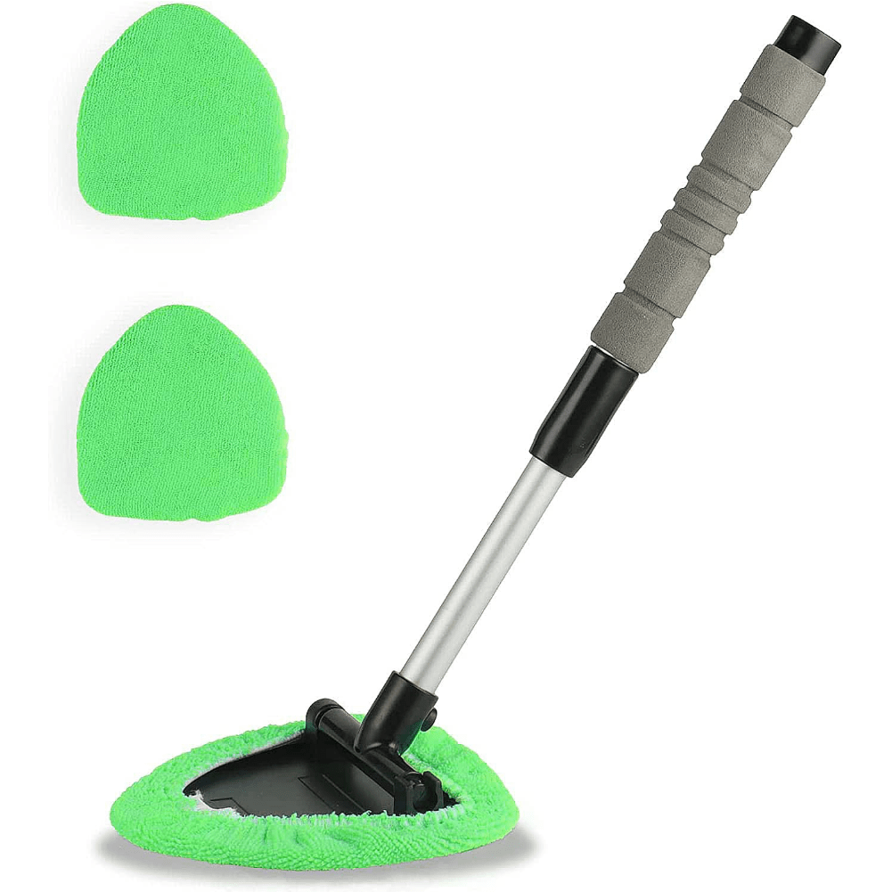 Car Window Cleaner Windshield Cleaning Tool Auto Glass Cleaner Wand With  Reusable Microfiber Aluminum Handle Glass Wiper Kit - Temu United Arab  Emirates