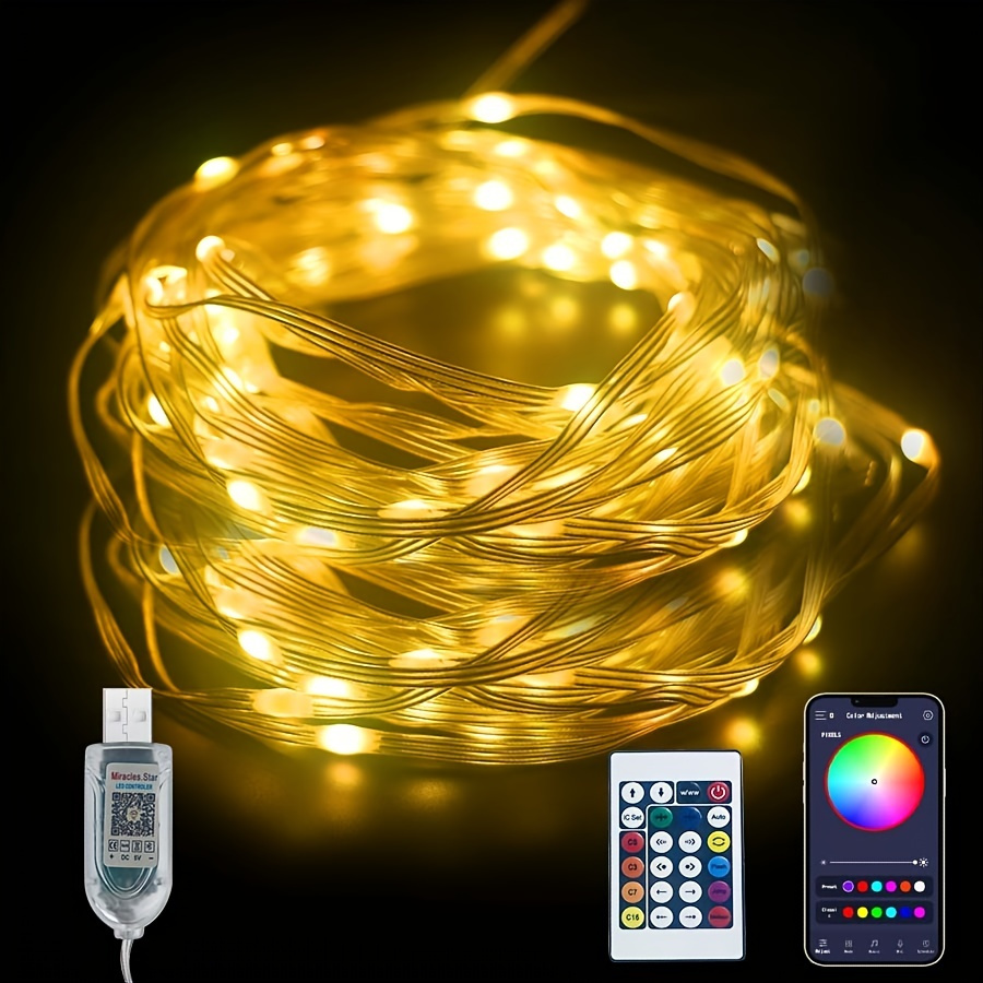 3 Ft LED String Lights with Cotton Ball Remote Control Christmas Party  Wedding, 1 - Kroger