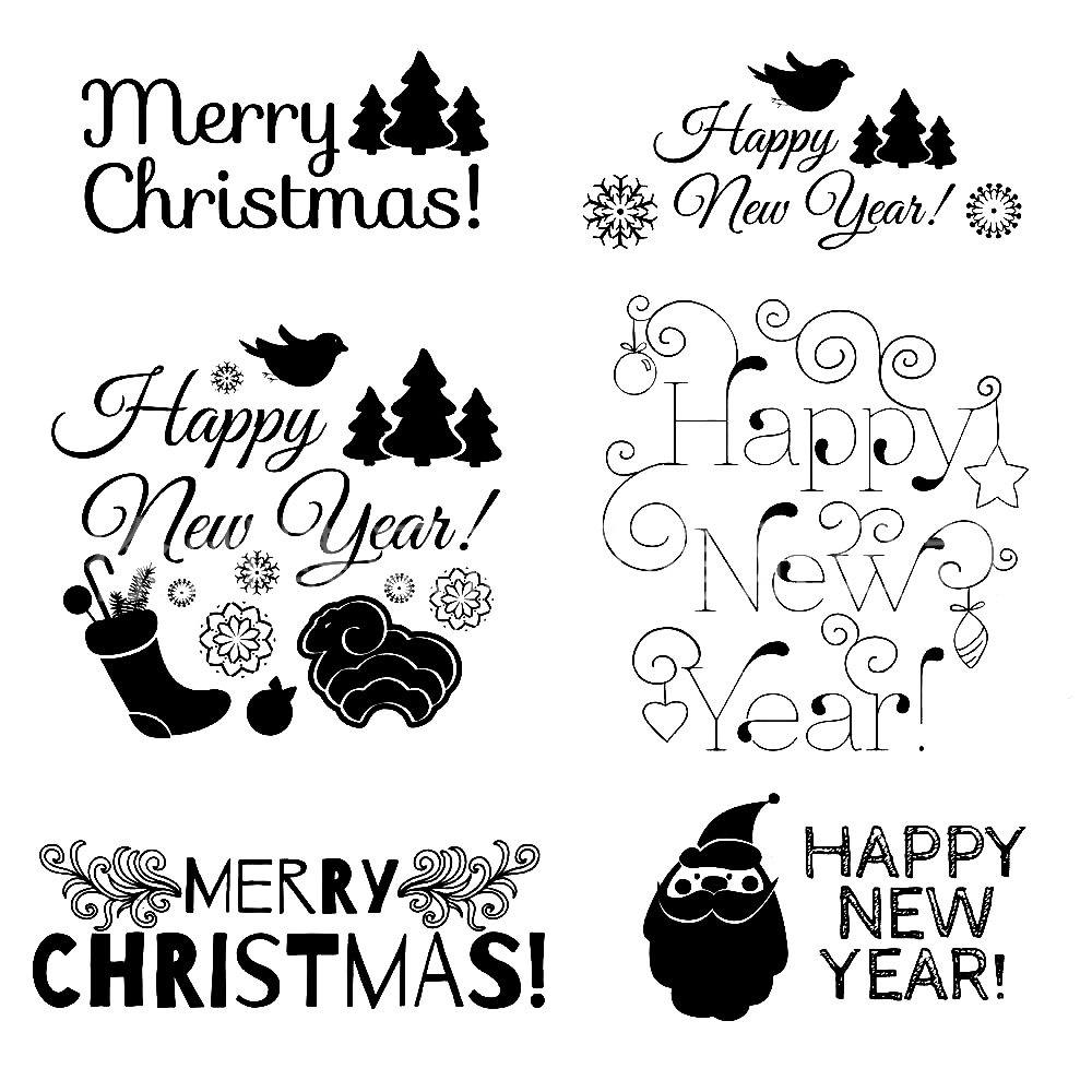 Kiddale Christmas Theme Clear Silicone Stamps Christmas Crafts Stamps for Card/Paper Craft Making Decor DIY Christmas Scrapbooking Photo Album