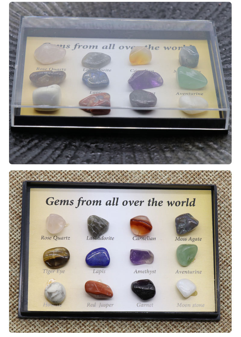 Mixed Mineral Ore Specimens Gemstones Box - Temu