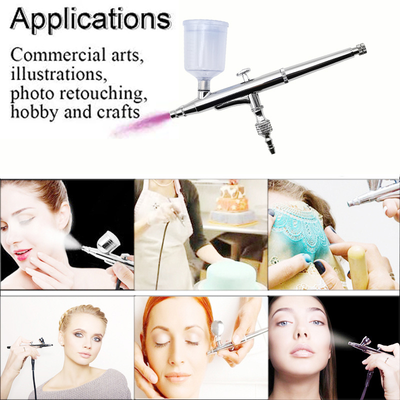 Dual Action Airbrush Set Commercial Arts Illustrations Photo - Temu