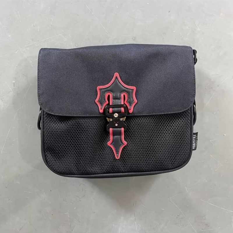 1pc European And American Popular Trapstars 2.0 Upgraded Version Black Red Men's  Messenger Bag Personality Versatile Shoulder Bag Messenger Bag, Shop On  Temu And Start Saving