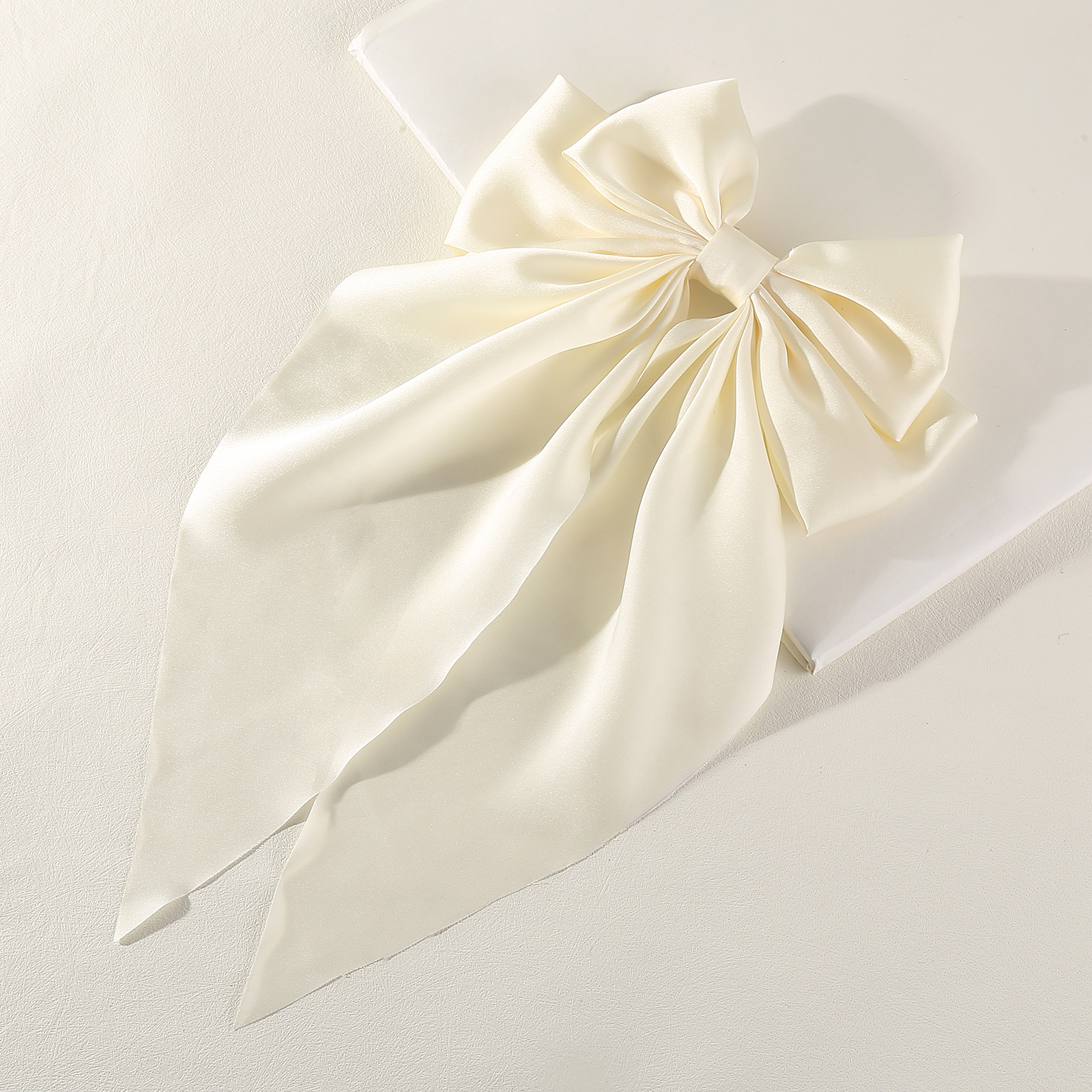 Elegant Vintage Satin Oversized Bow Hair Clip Prom Special Temu