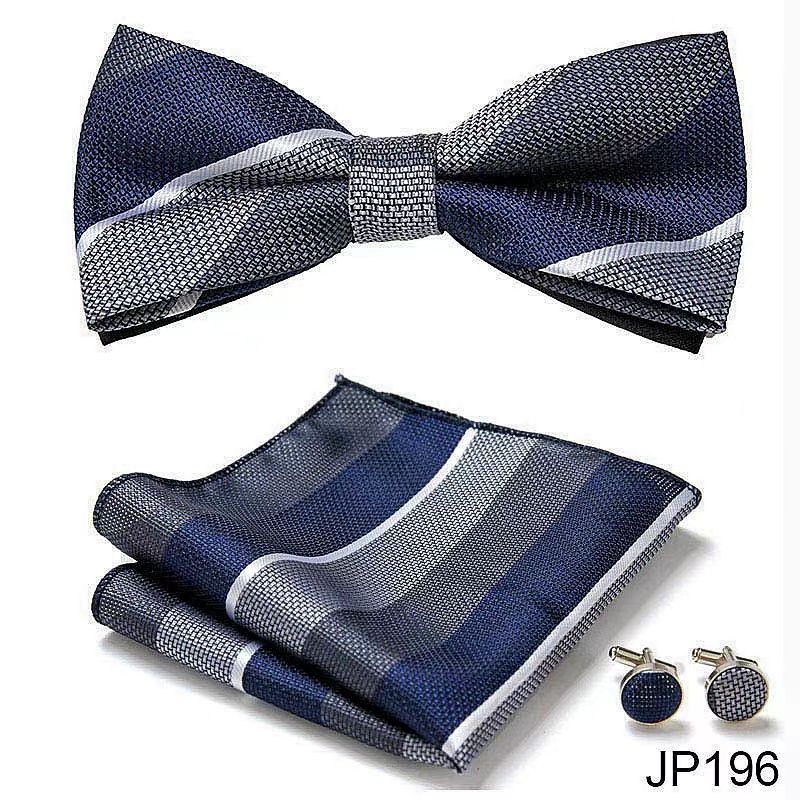 Pink Classic Bow Tie & Cufflinks Set for Men