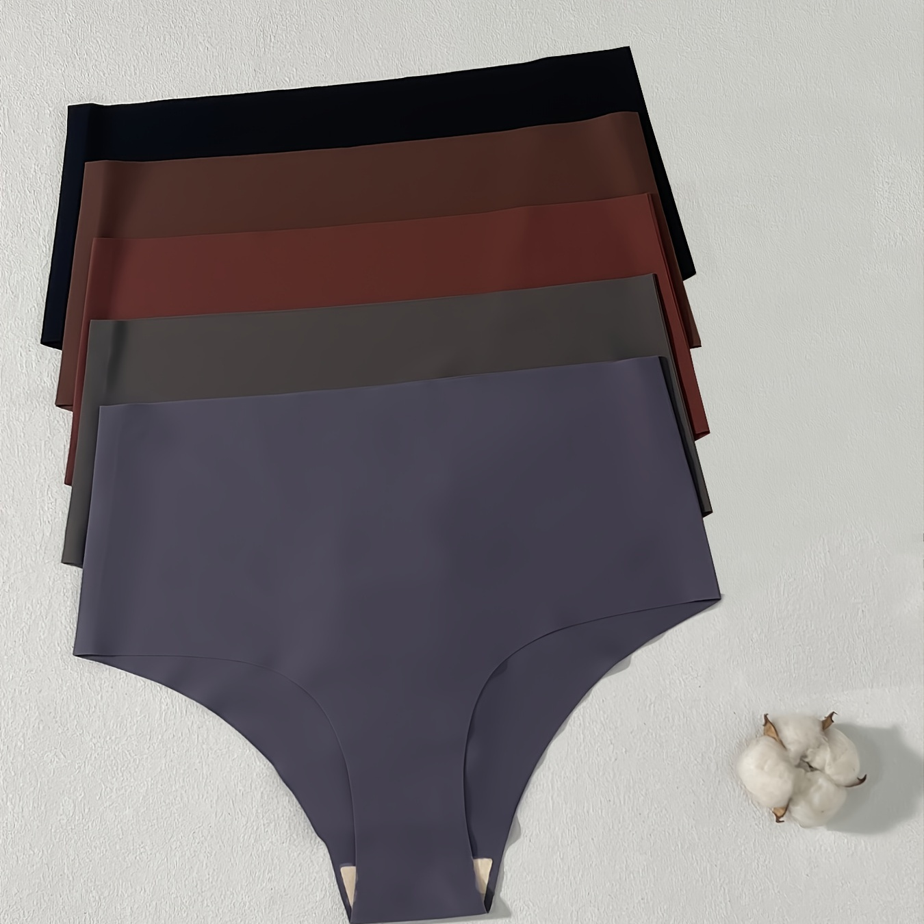 Solid Color Nude Briefs Skin friendly Comfortable High - Temu Canada