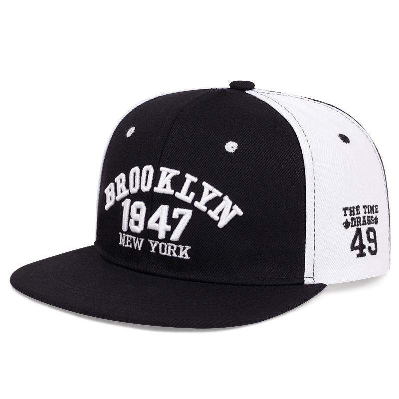 TEMU 1pc Gorra de béisbol BROOKLYN 1947 para hombres de Hip Hop
