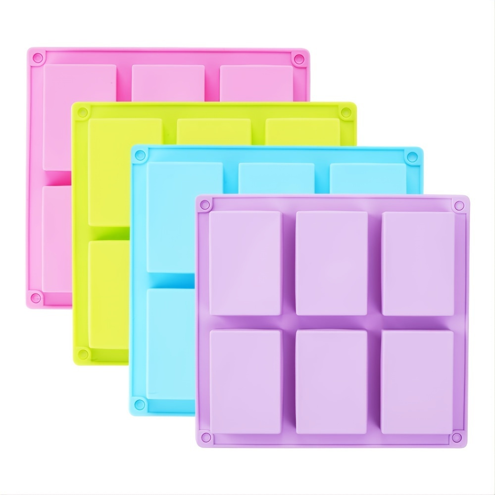 1pc, Silicone Soap Mold With Wooden Box 74.39oz Large Rectangle Silicone  Soap Mold 4.85LB High Quality Durable