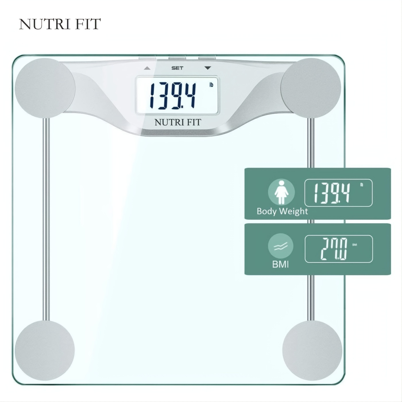 Bathroom Scale For Body Weight And Bmi Digital Weight Scales - Temu