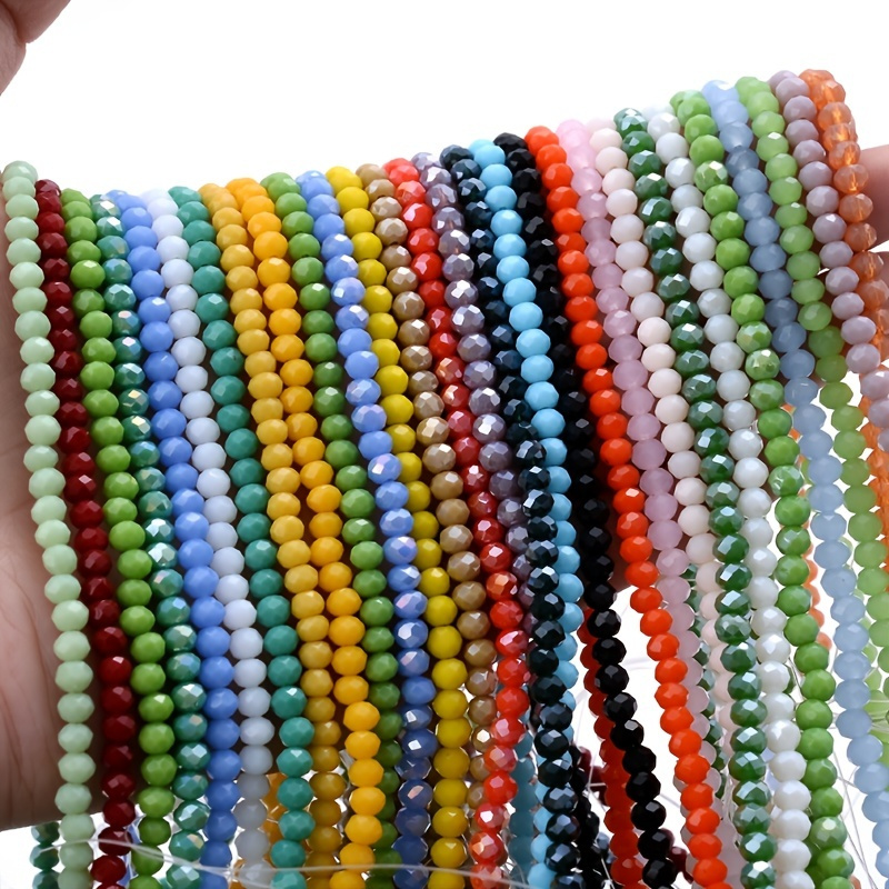 90pcs Crystal Glass Beads 4mm 0 157 Spacer Beads For Diy Making 90pcs Crystal Glass Beads 4mm 0 157 Spacer Beads For Diy Making