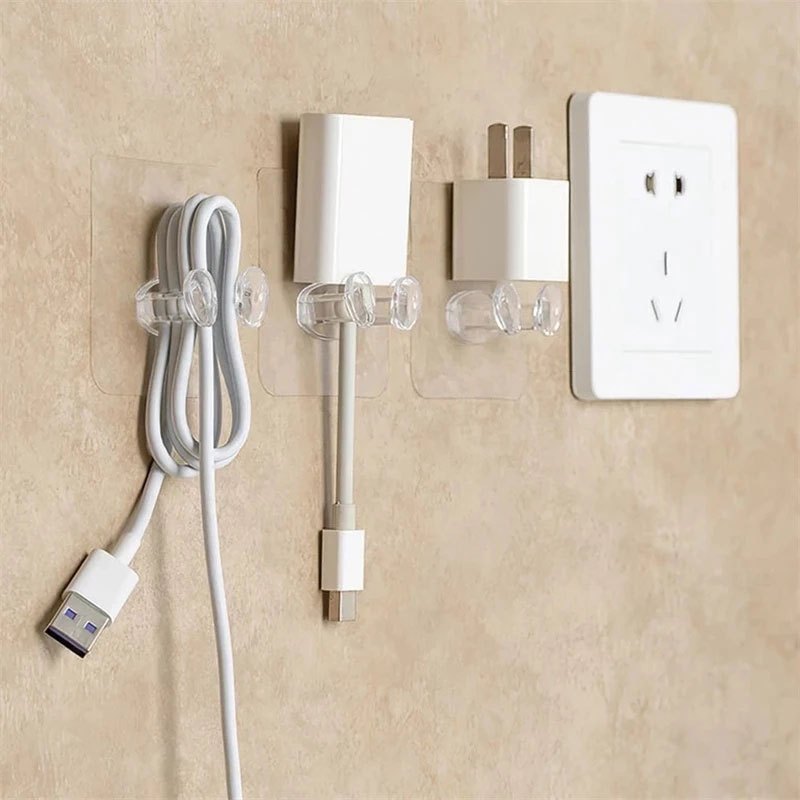 10pcs hook socket holder power plug hanger gadgets storage kitchen accessories bathroom organizers self adhesive wall hanging details 5