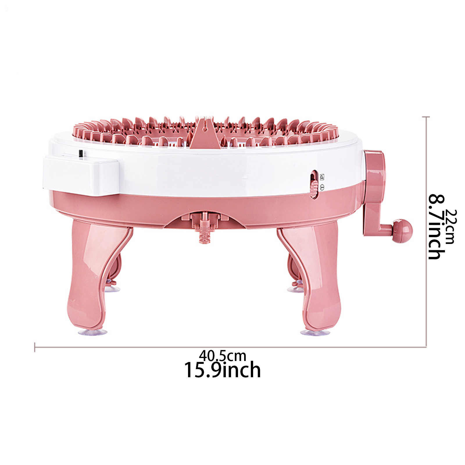 COOAK Knitting Machine, 48 Needles Smart Weaving Loom Round Knitting  Machines with Row Counter, Knitting Board Rotating Double Loom, Weaving  Loom