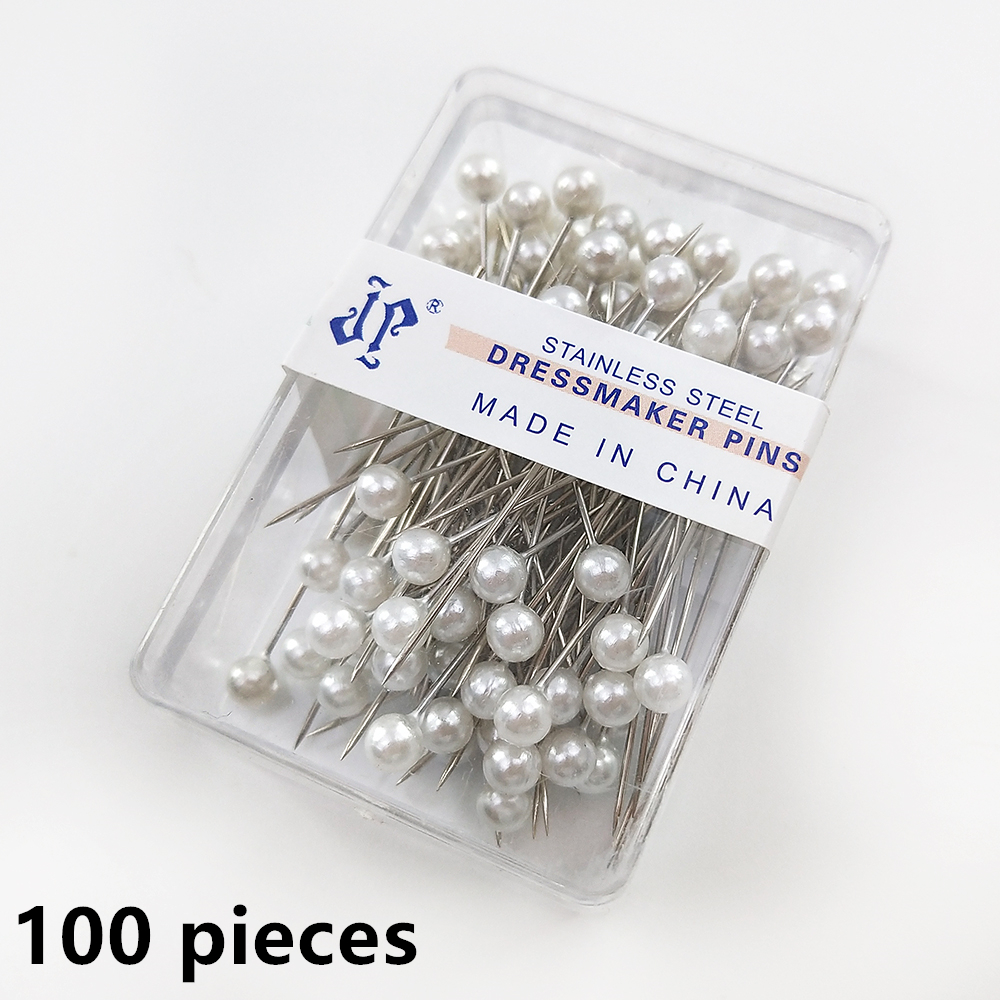 Dressmaker Sewing Corsage Faux Pearl Headed Pins Needles Multicolor 160 Pcs  