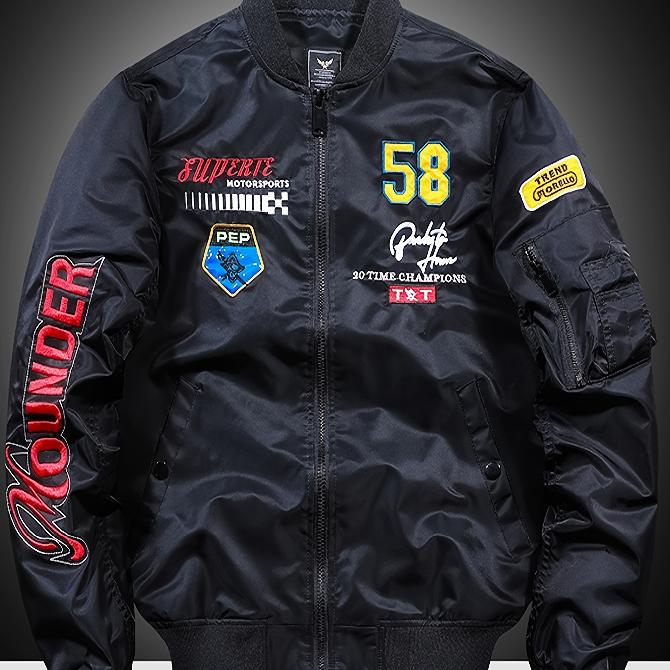 Spring And Autumn Men's Slim Nylon Flight Suit Jacket Casual Windproof