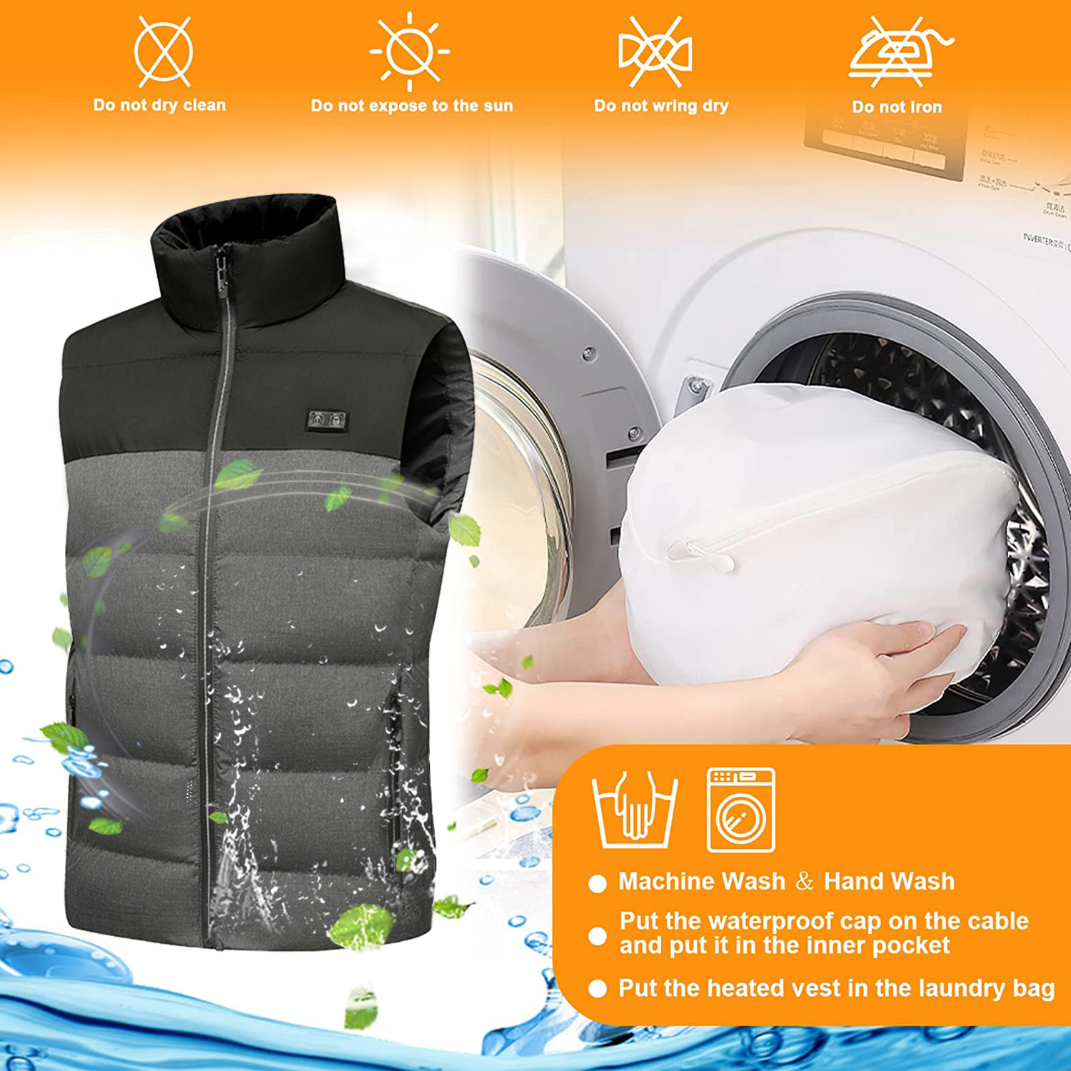 Ymiko Chaleco calefactable, chaleco eléctrico ligero con carga USB, chaleco  térmico suave y lavable, con control de temperatura, chaqueta térmica para