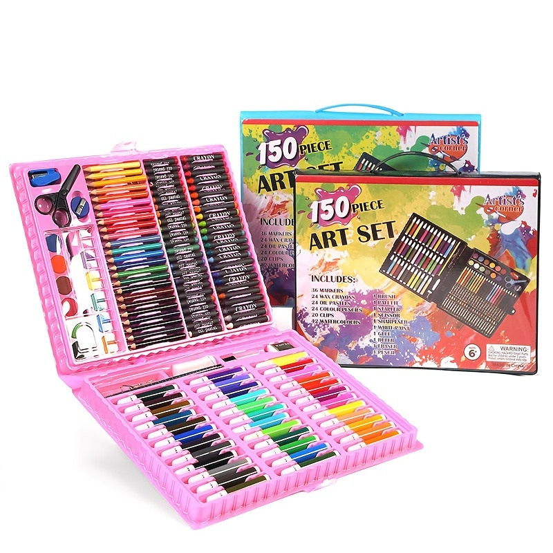 150pcs Colored Pencil Painting Marker Pen Crayon Paint Brush Drawing Tool  Artist Kit School Kindergarten Children Kids Supplies