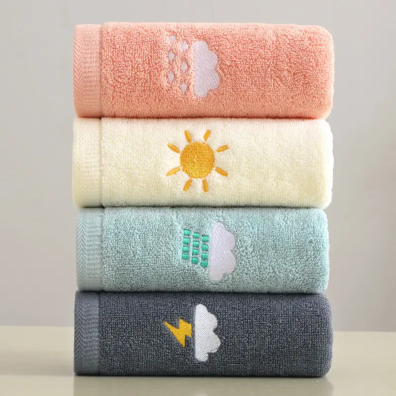 Bathroom Hand Towels, 100% Cotton Bath Towels, Face Towels Soft