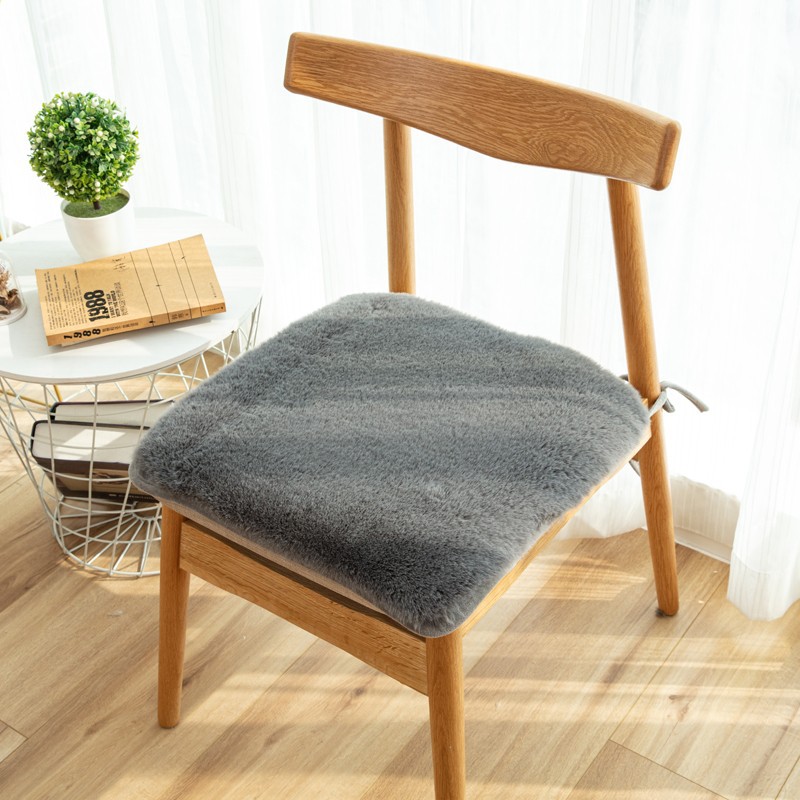 Lamb Cushion Fart Pad Winter Padded Plush Office Chair Pad - Temu