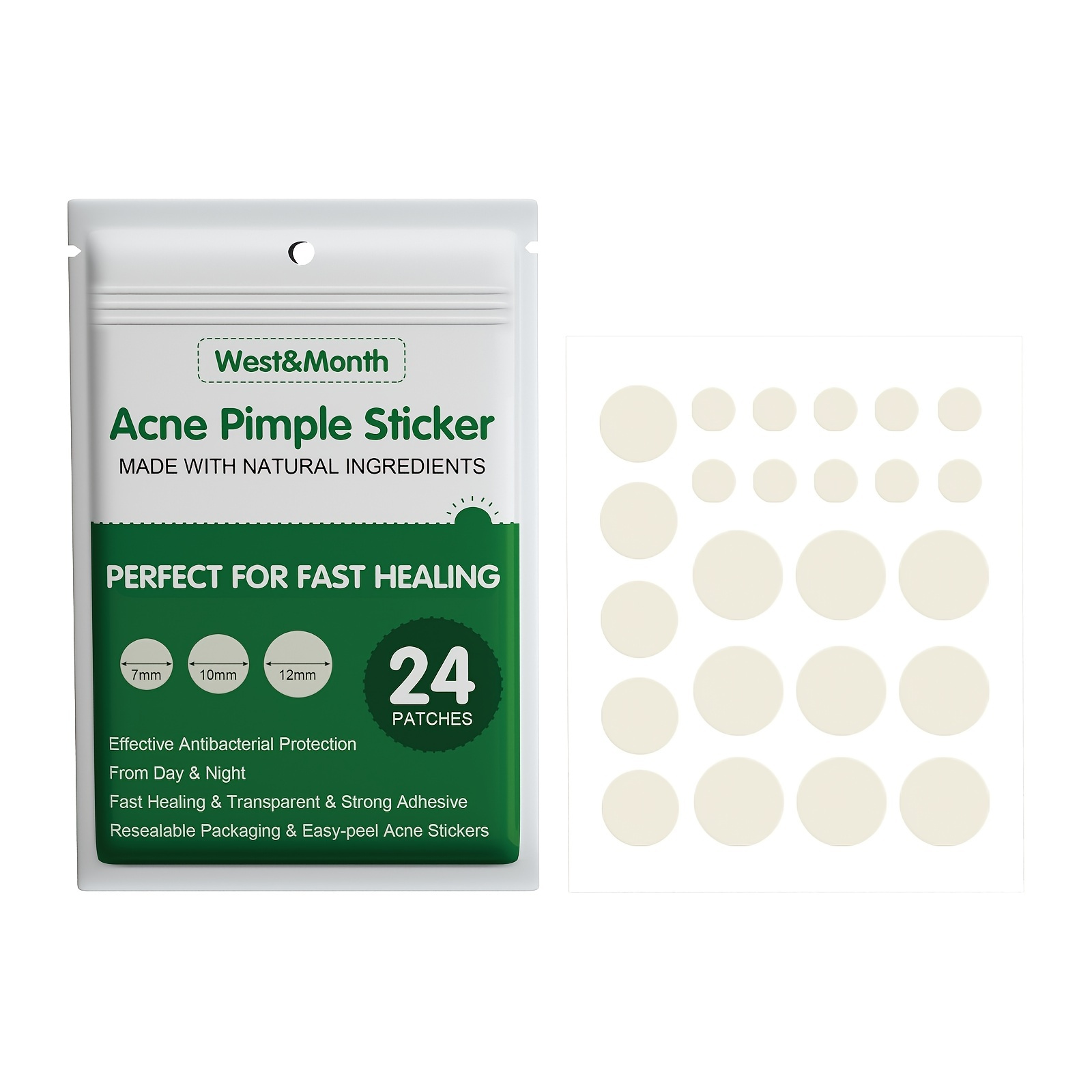 Invisible Acne Pimple Patch For Covering Zits And Blemishes Natural