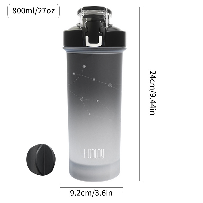 1Pc, 24 OZ Shaker Bottle for Protein Mixes, Leakproof Portable
