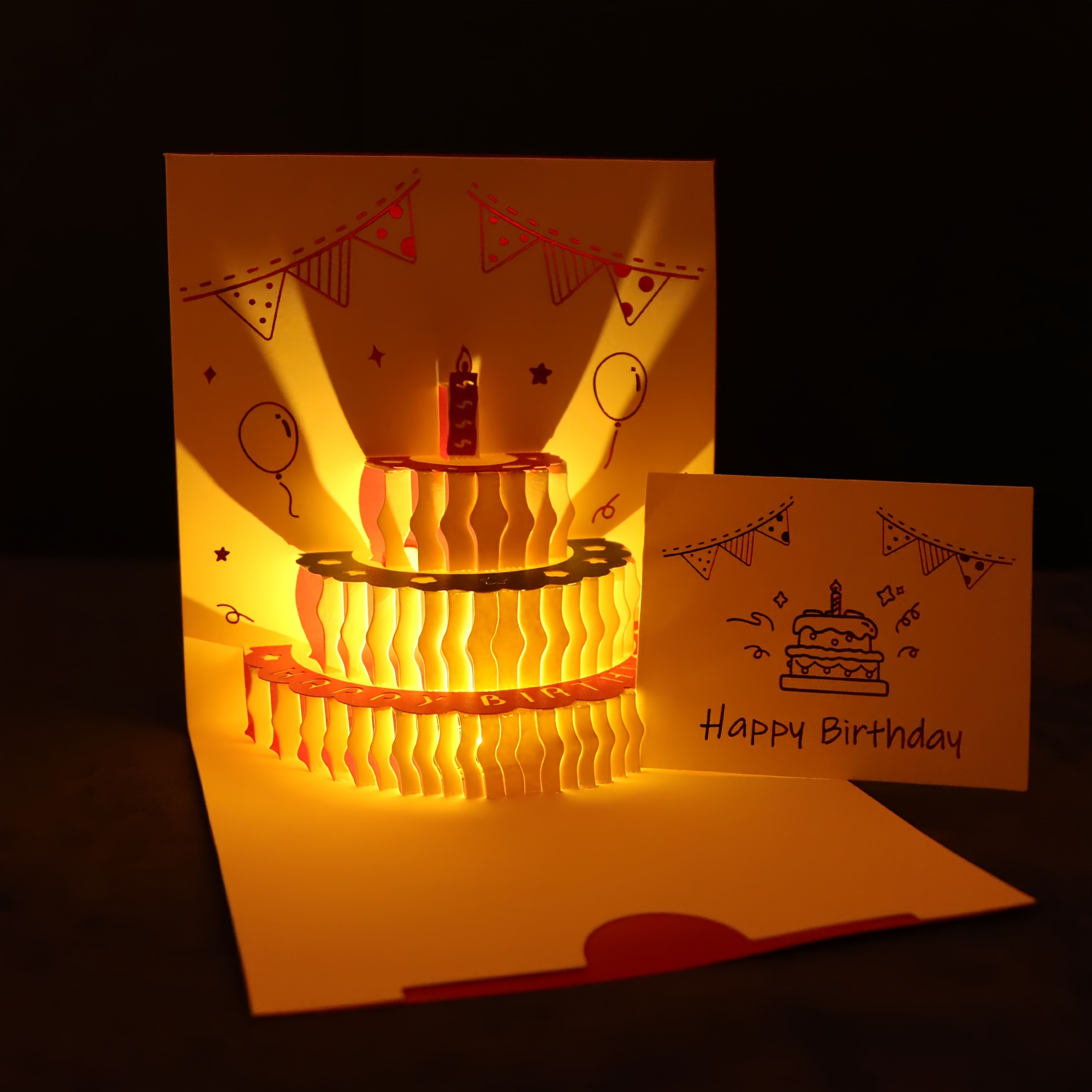 Light Up Their Special Day with a 3D Musical Happy Birthday Card - The Perfect Gift for Her or Him!