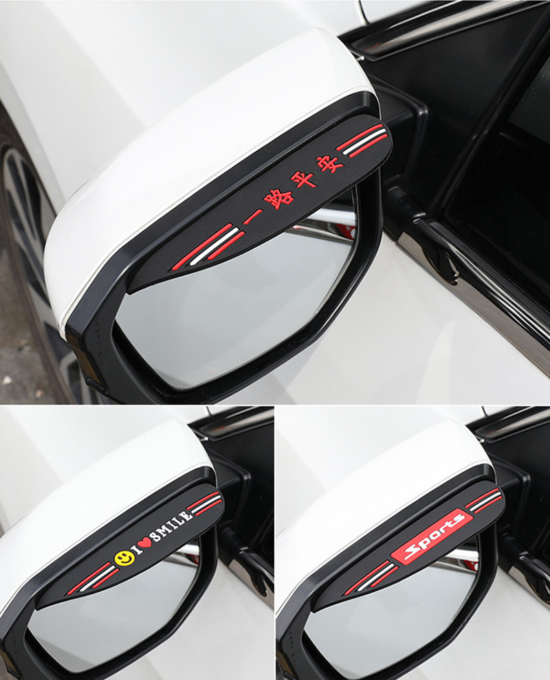 2pcs Auto rückspiegel Regen Augenbraue Visier Carbon Fiber - Temu