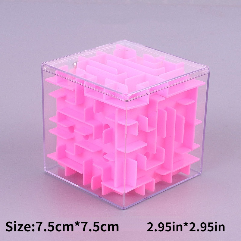3d Maze Magic Cube : Transparent Six sided Puzzle Speed Cube - Temu Canada