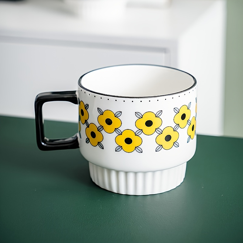 Tasse à thé en porcelaine émaillée 480ml, changement au four, tasse à café  en céramique, grande