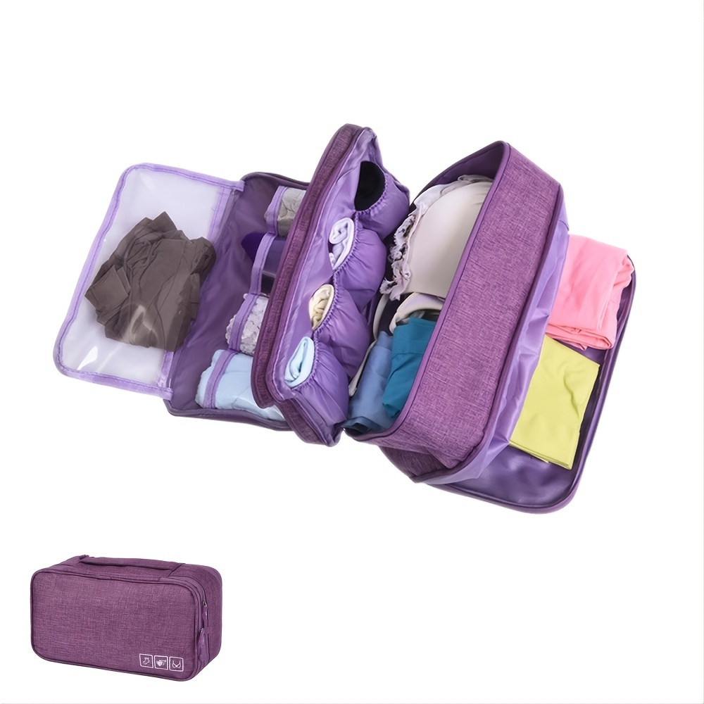 1pc Underwear Storage Bag, Portable Zipper Bras Organizer For Traveling,  Women's Lingerie & Underwear Accessories