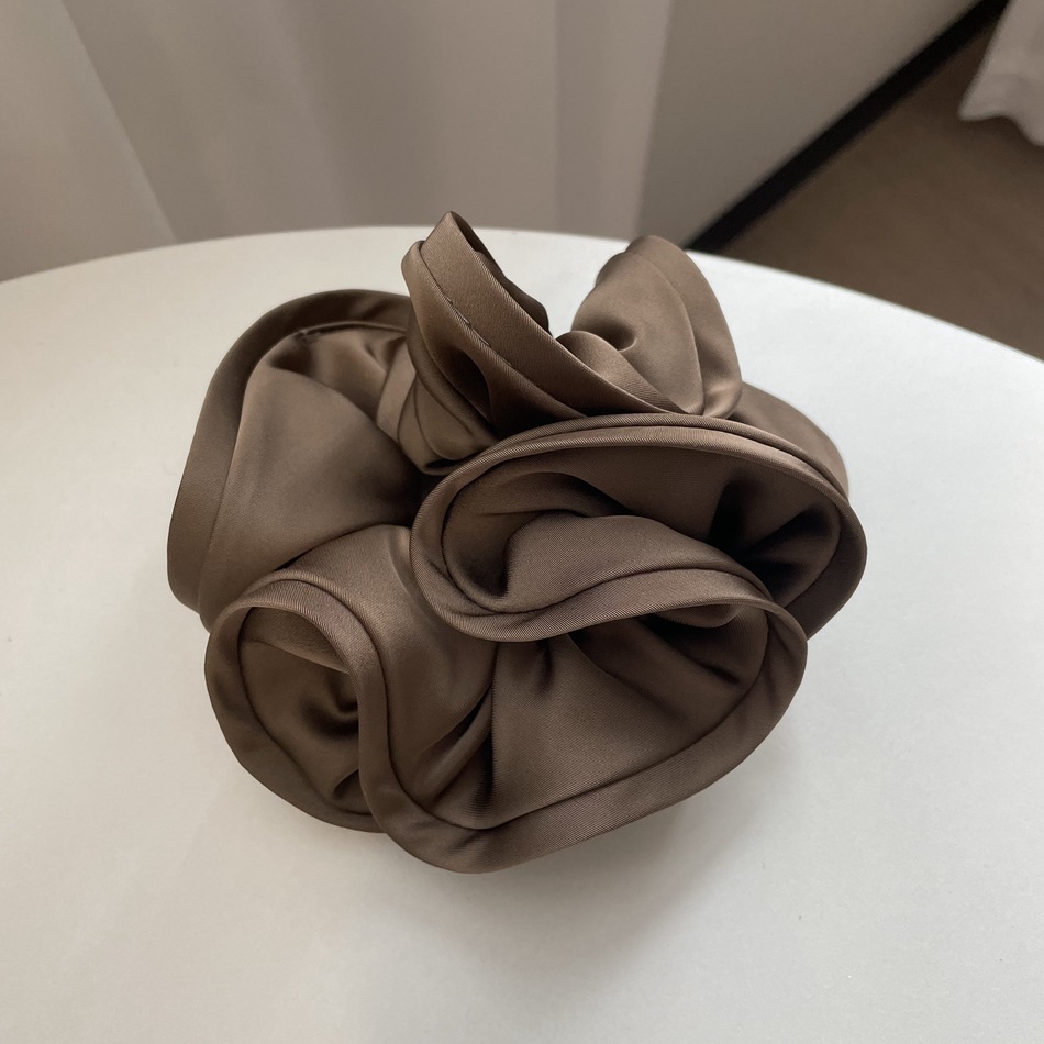 Vintage French Satin Scrunchies Silk Hair Ring