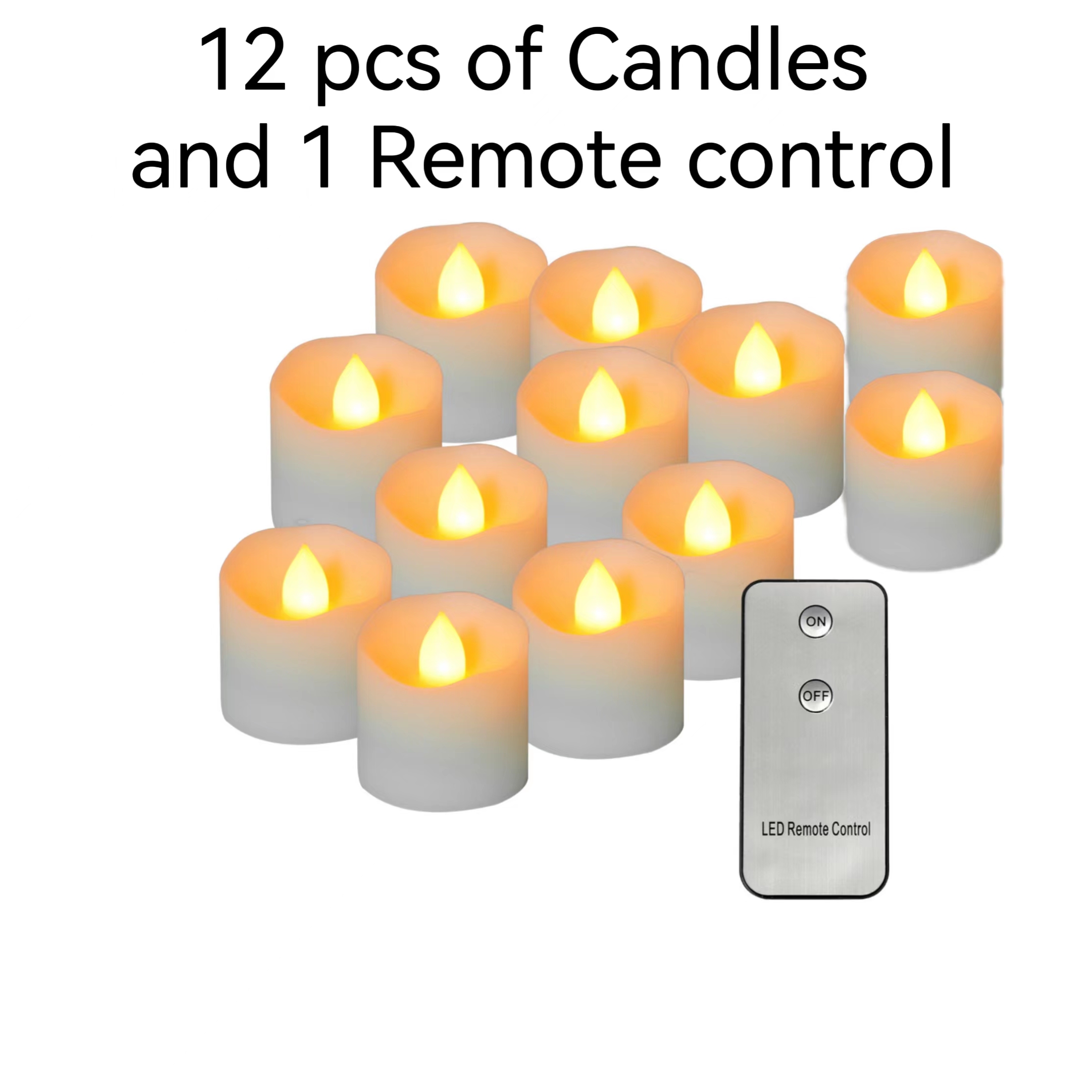 led battery operated tea lights w remote control