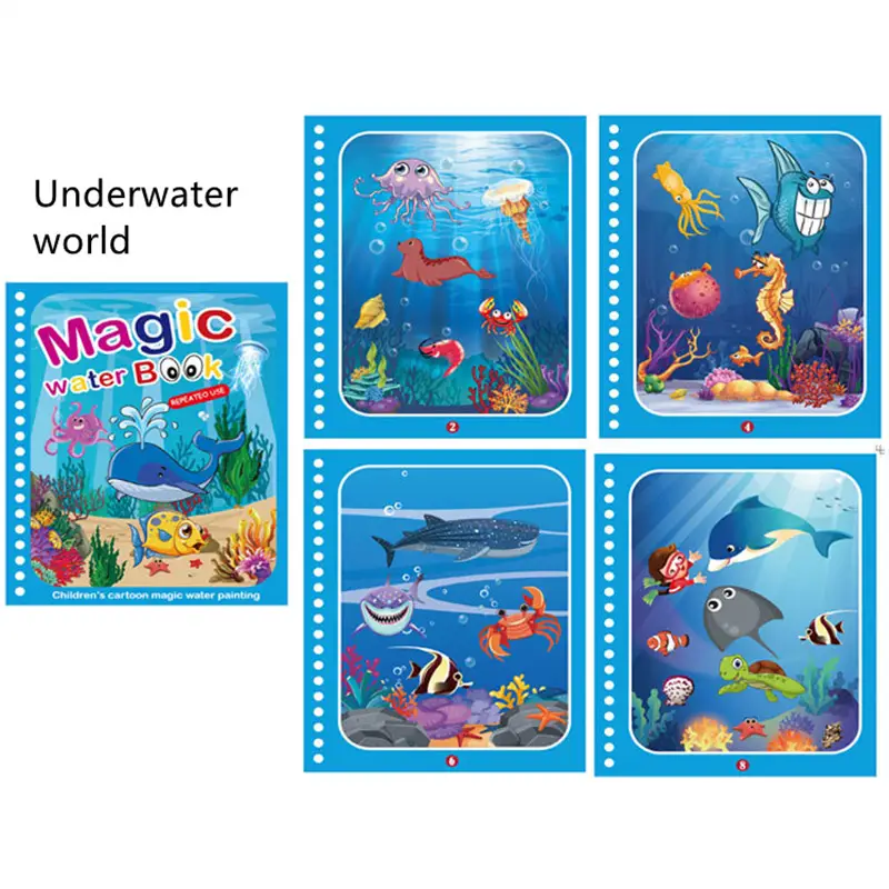 Reusable Watercolor Magic Book: An Early Education Toy To - Temu
