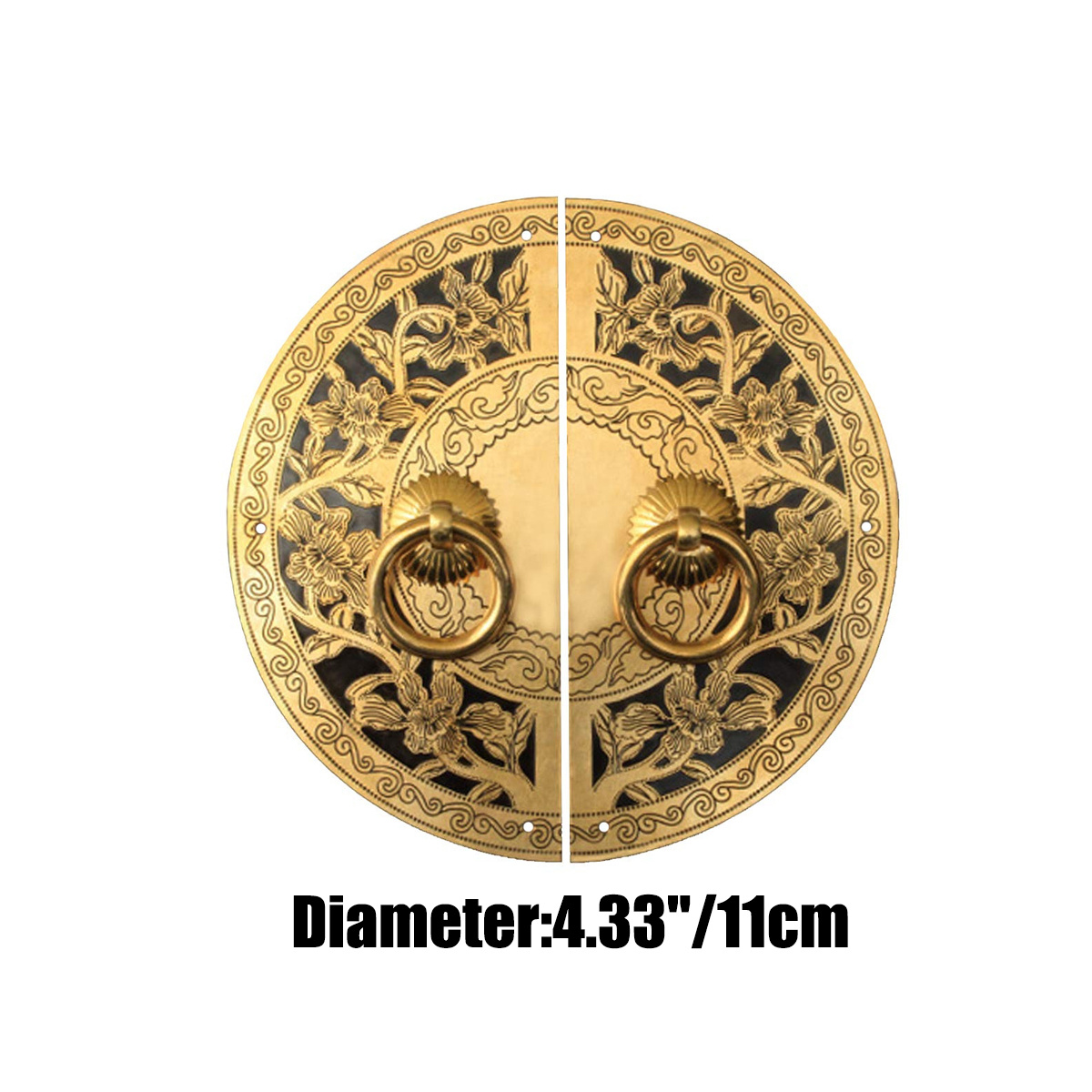 Vintage Brass Latch Plate Handle Pull Knocker - Add A Touch Of Elegance To Your Cabinet Doors!