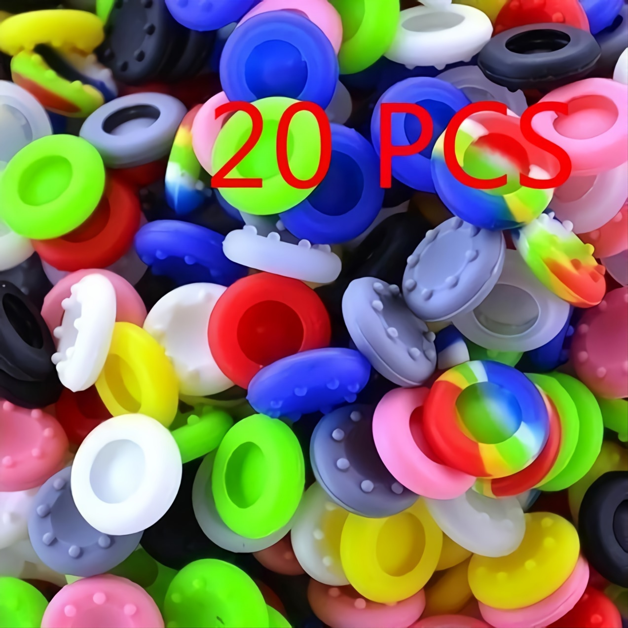 20/40/60pcs Snap Cap Monochrome 8-Point Snap Cap Of Various Colors For XBOXONE XBOX360 PS5