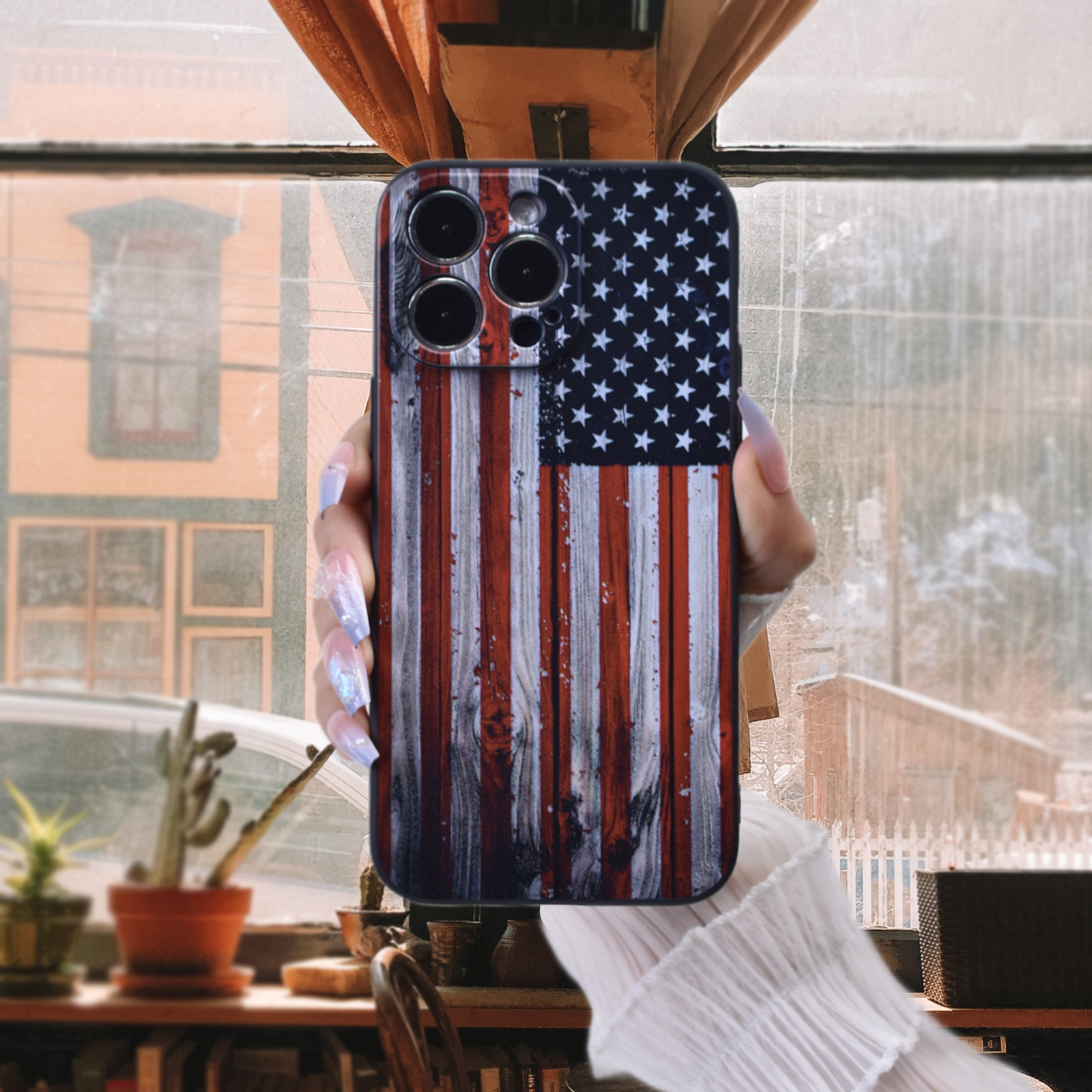 Traditional American Flag Pattern Phone Case Iphone Temu