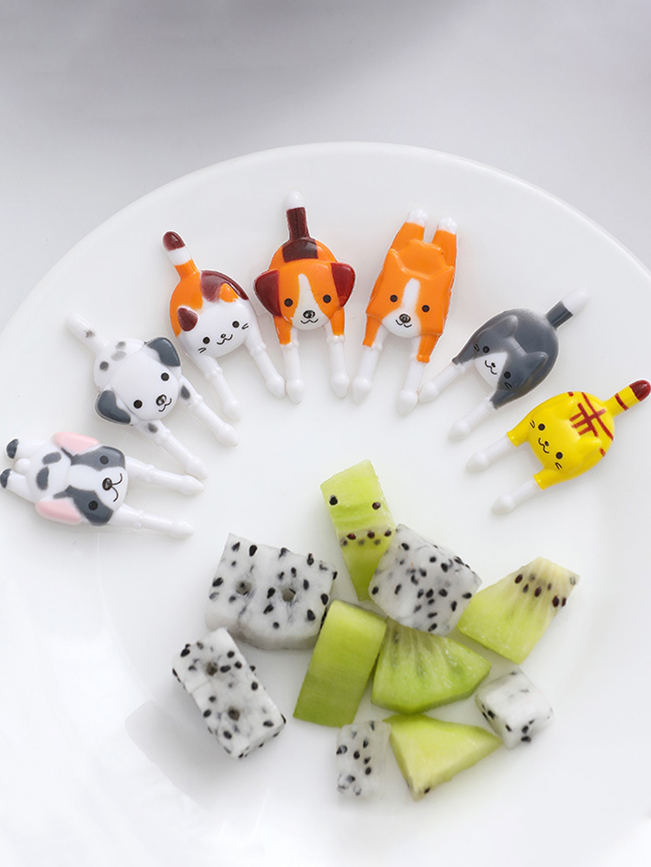Cute Mini Animal Cartoon Food Picks Children Snack Cake Dessert