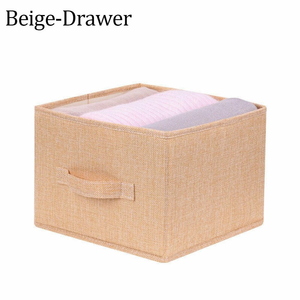 Cotton And Linen Hanging Storage Bag Drawer Type Wardrobe - Temu