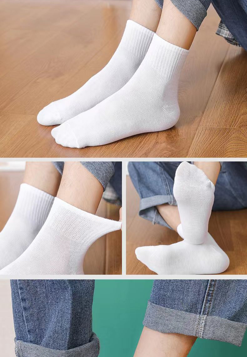 Men's Sweatabsorbing Midtube Socks Temu