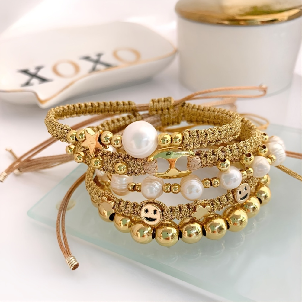 10 Strings 18k Gold Plated Adjustable Bracelet Box - Temu