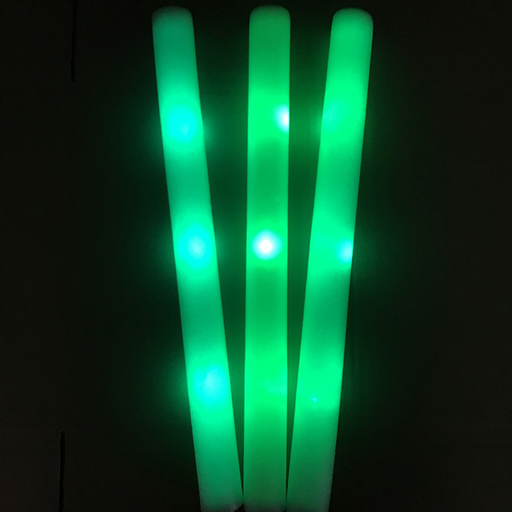 LED Light-Up Foam Stick Baton Supreme- Green