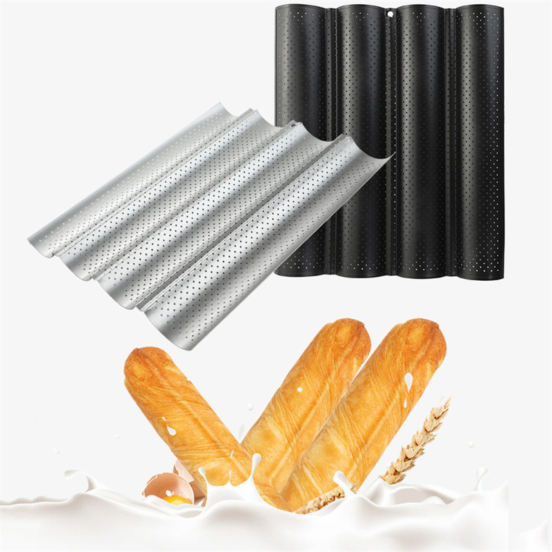 French Bread Stick Baking Tray Wave Toast Box Does Not Stick - Temu