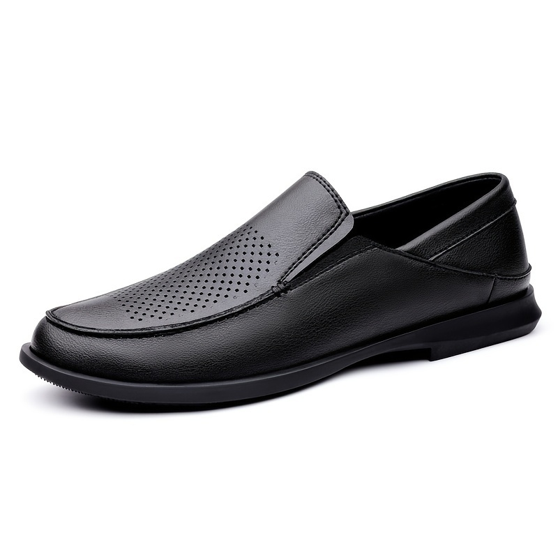Men's Genuine Leather Loafer Shoes Fashion Breathable Lightweight ...